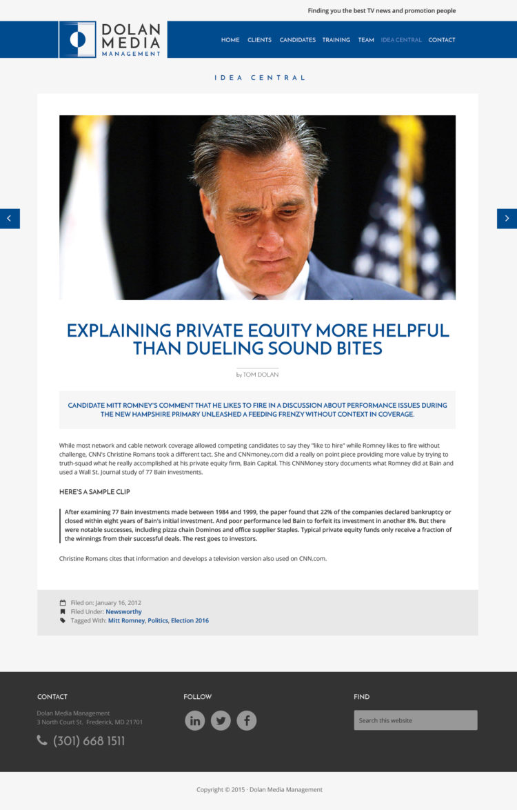 Dolan Media Management –  Company development Rightapplications