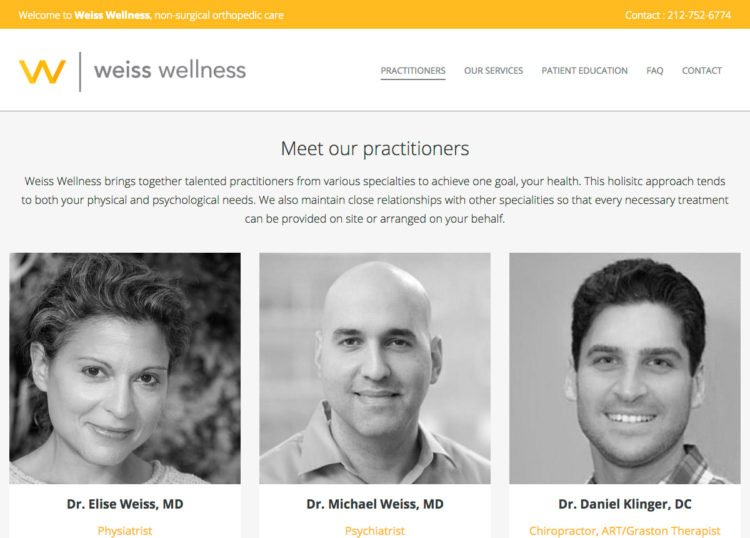 Weiss Wellness software development company Rightapplications
