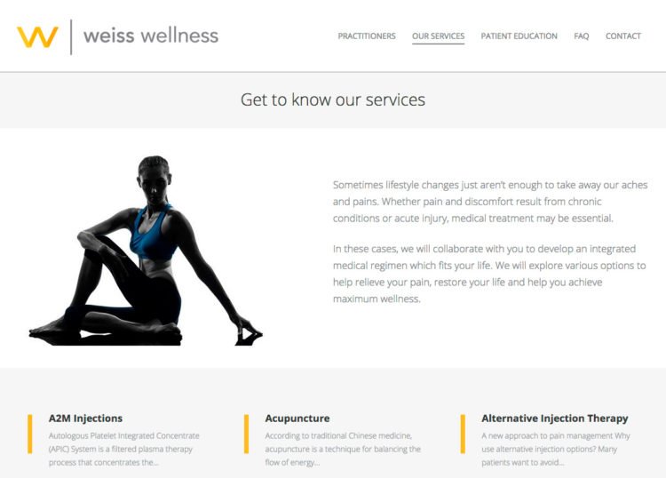 Weiss Wellness software development company Rightapplications