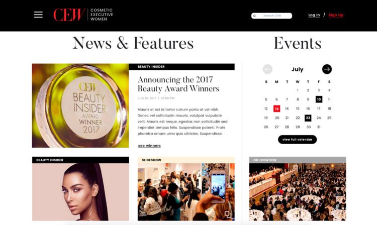 CEW Demo page software development company Rightapplications