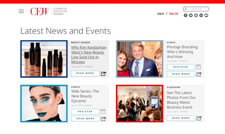 CEW Demo page software development company Rightapplications