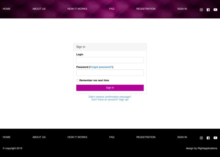 Accessoires rental website development company Rightapplications