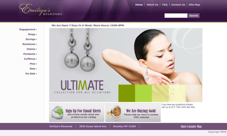 Emiliya's Diamonds software development company Rightapplications
