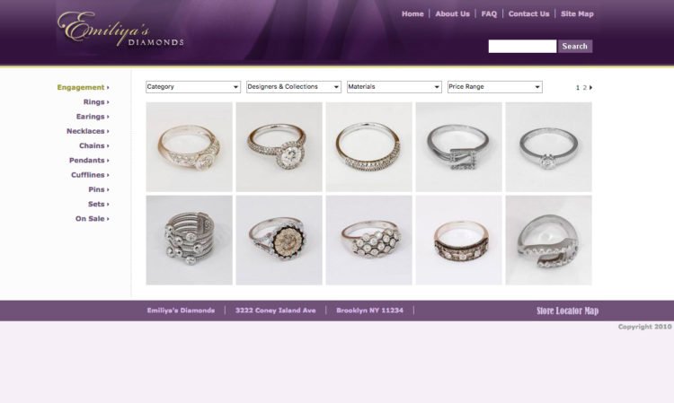Emiliya's Diamonds software development company Rightapplications