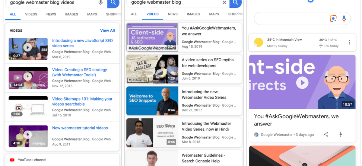 New reports for video results in Search Console