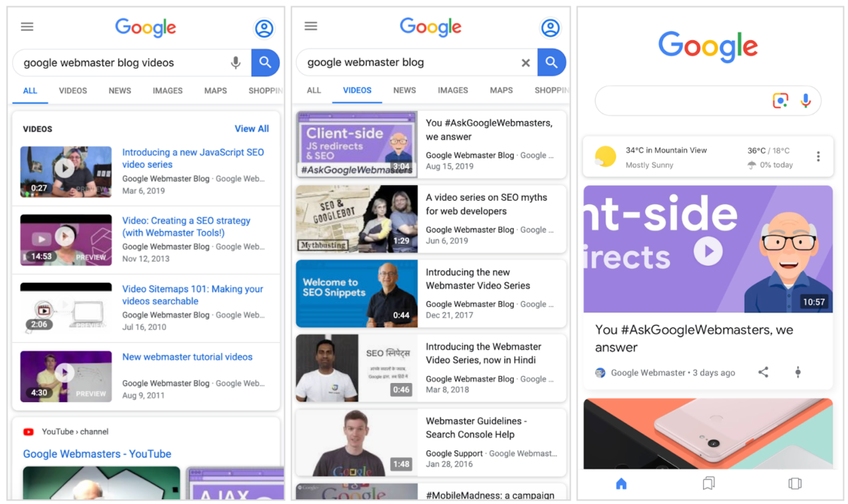 New reports for video results in Search Console