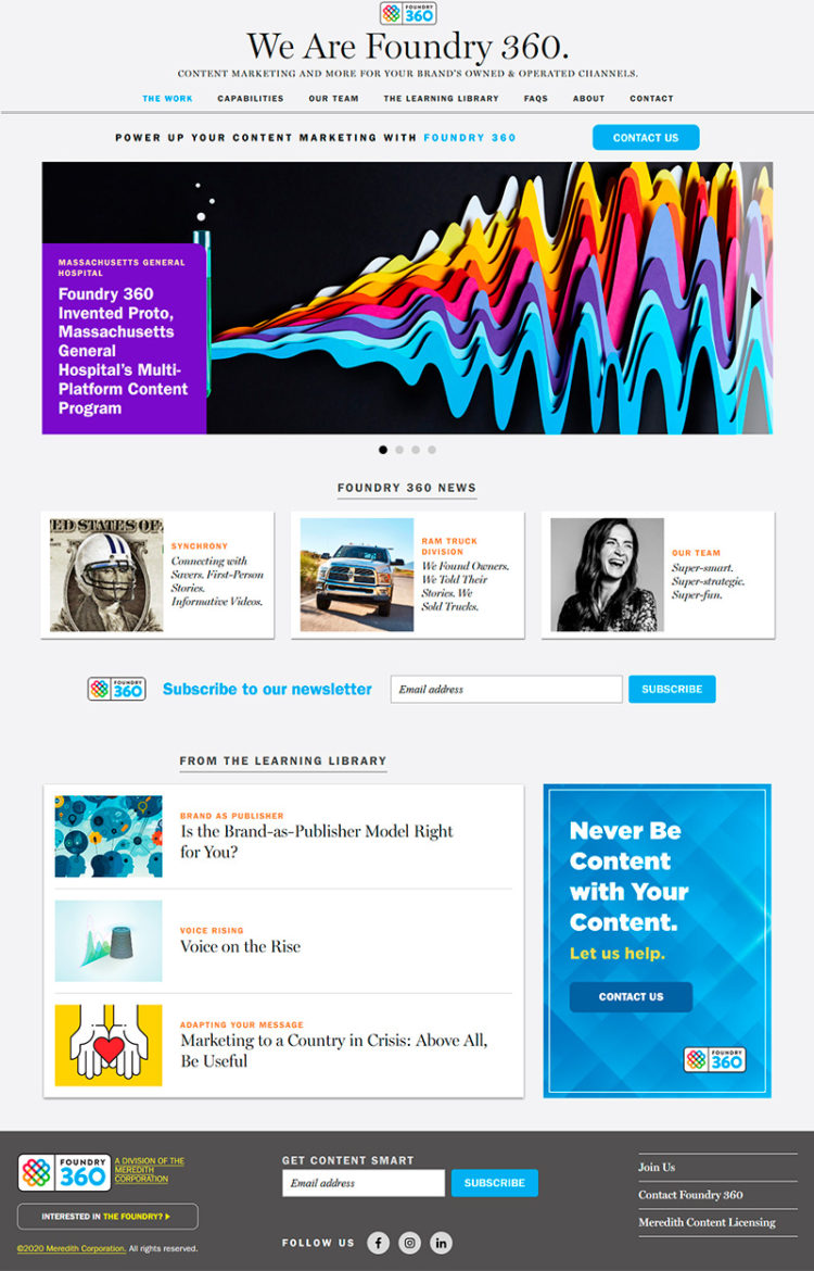 website Foundry 360 Software development company Rightapplications